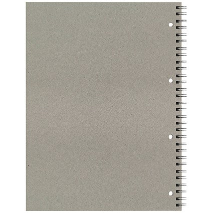 Silvine FSC Certified Wirebound Notebook, A4, Ruled & Perforated, 160 Pages, Blue, Pack of 5