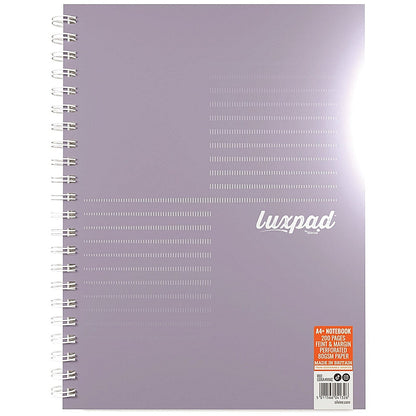 Silvine Luxpad Metallic Wirebound Notebook, A4+, Ruled with Margin, 200 Pages, Assorted, Pack of 3