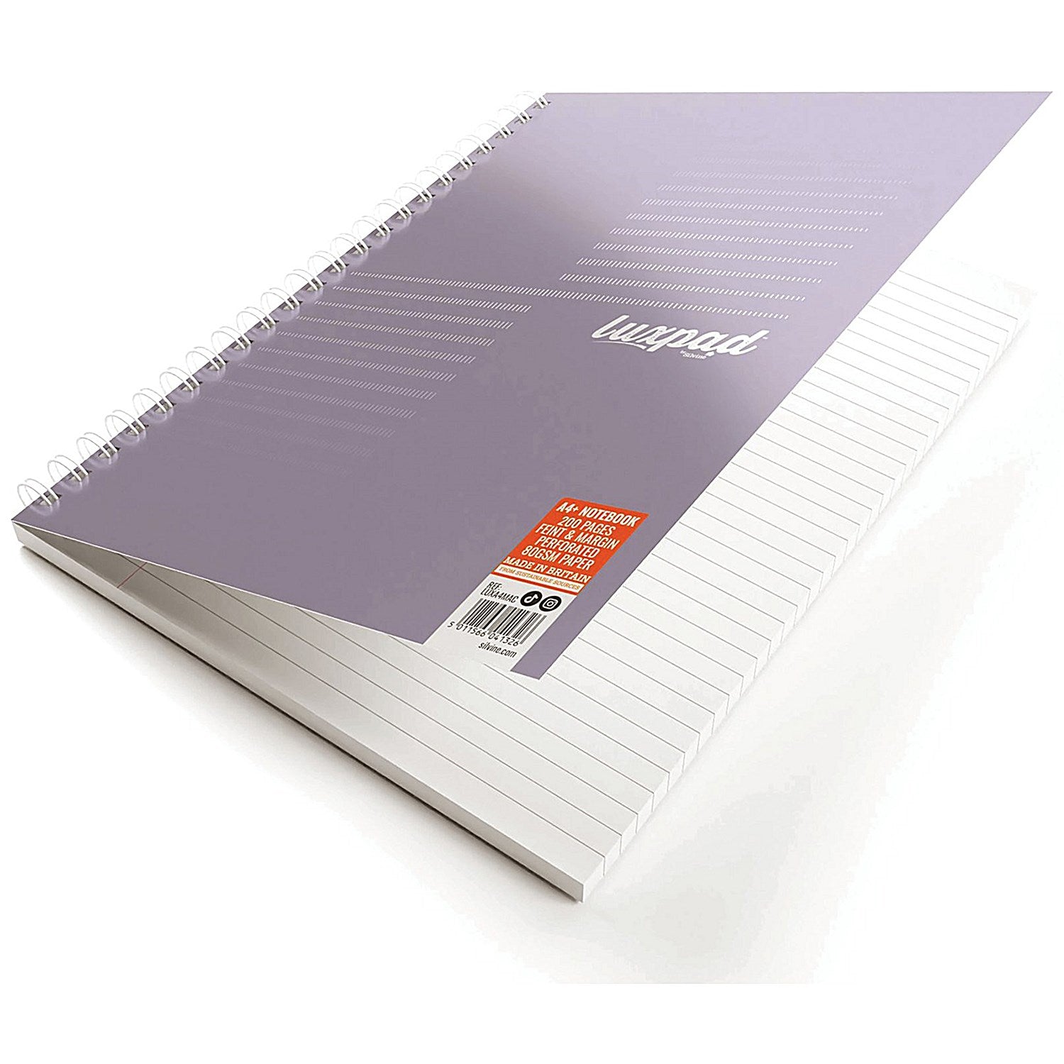 Silvine Luxpad Metallic Wirebound Notebook, A4+, Ruled with Margin, 200 Pages, Assorted, Pack of 3 Easy2Order : SV44132