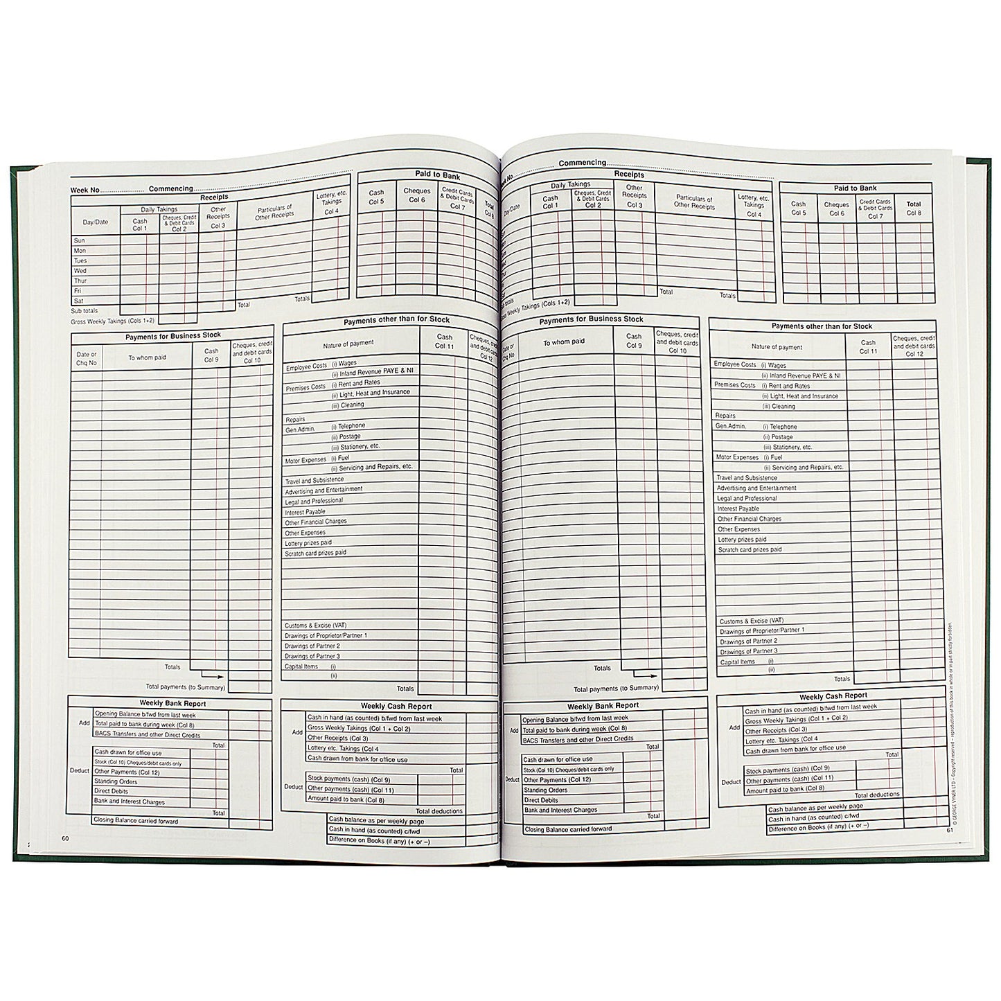 Simplex D Accounts Book One Year 96 Pages