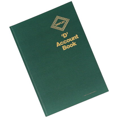Simplex D Accounts Book One Year 96 Pages