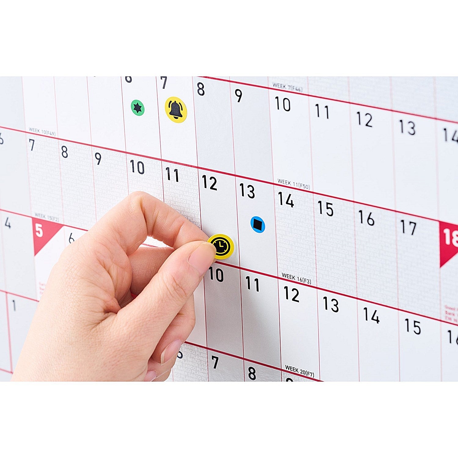 Sasco Academic Year Planner, Mounted, 915x610mm, 2026/27 Easy2Order : SY64589