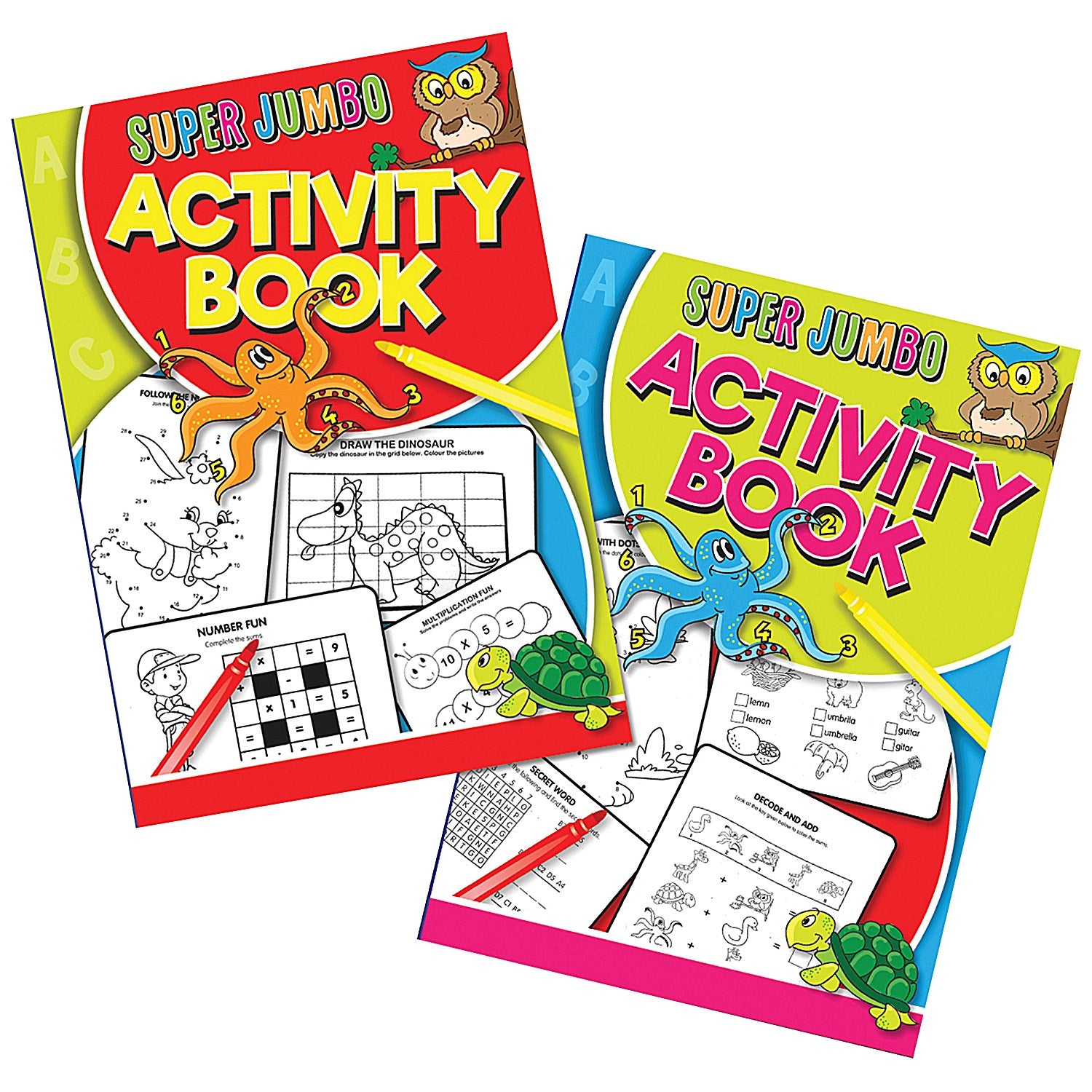 Artbox Super Jumbo Activity Book, Pack of 6