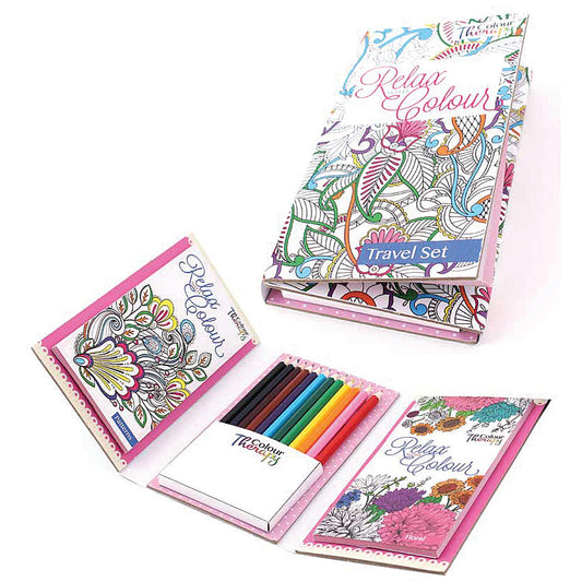 Tallon Adult Colouring Book Travel Set (Pack of 6)