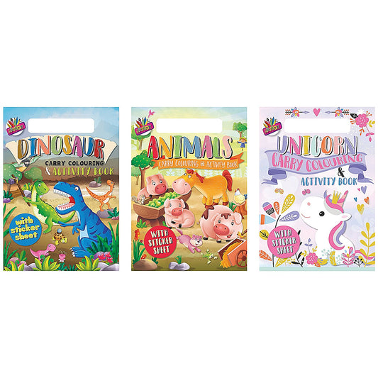 Artbox Carry Colouring & Activity Pad, A4, Pack of 12