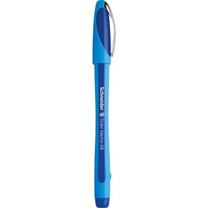 Schneider Slider Memo XB Ballpoint Pen, Large, Blue, Pack of 10