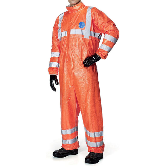 Tyvek 500 High Visibility Coverall, Orange, XL Easy2Order : TBS500HVXL