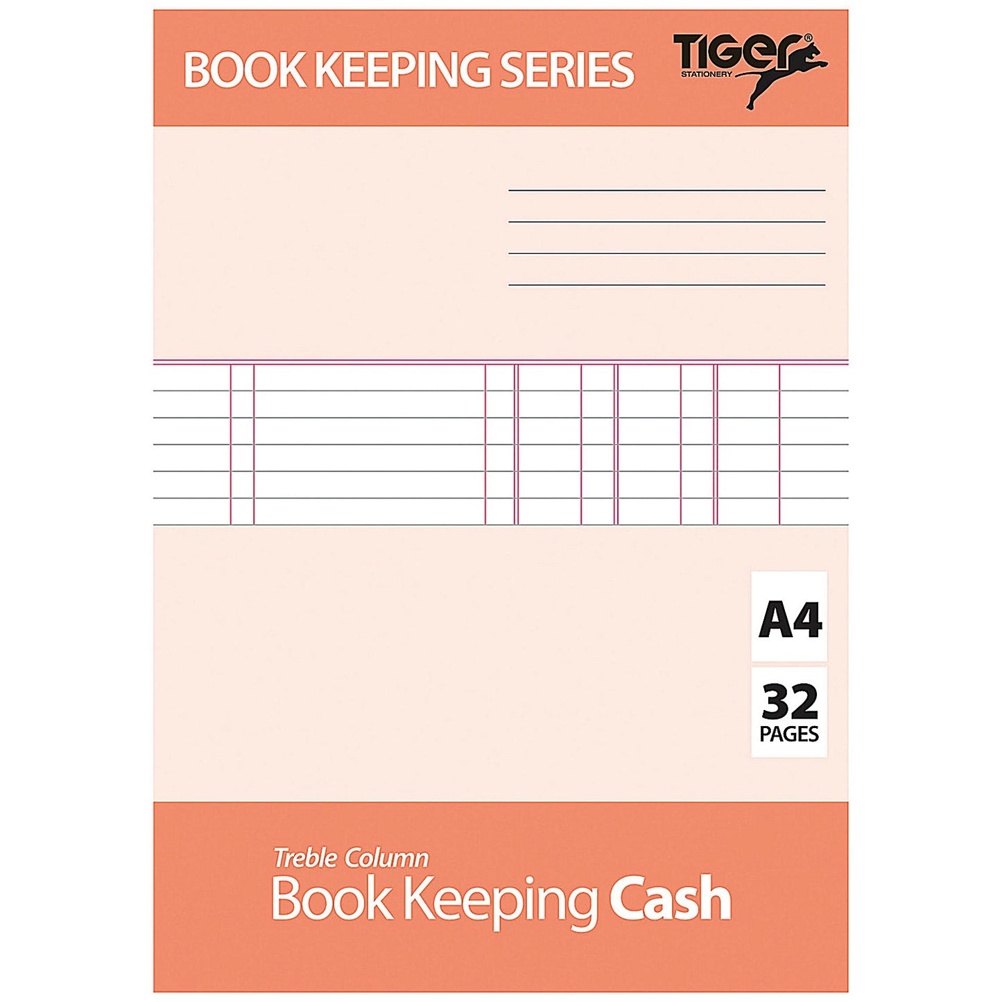 Book Keeping Cash Book A4 (6 Pack) 302299