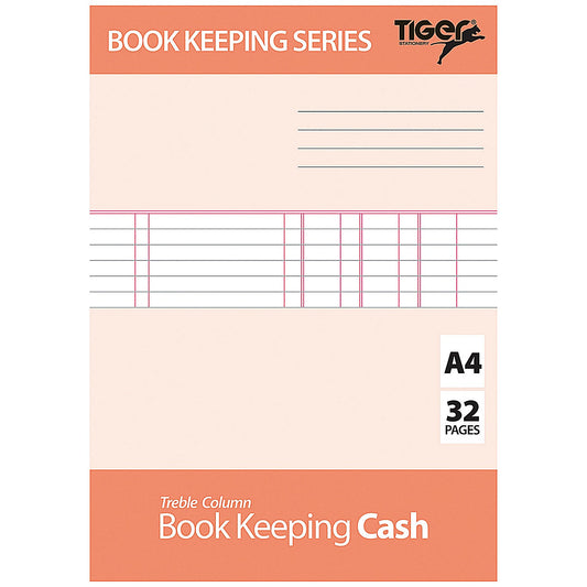 Book Keeping Cash Book A4 (6 Pack) 302299