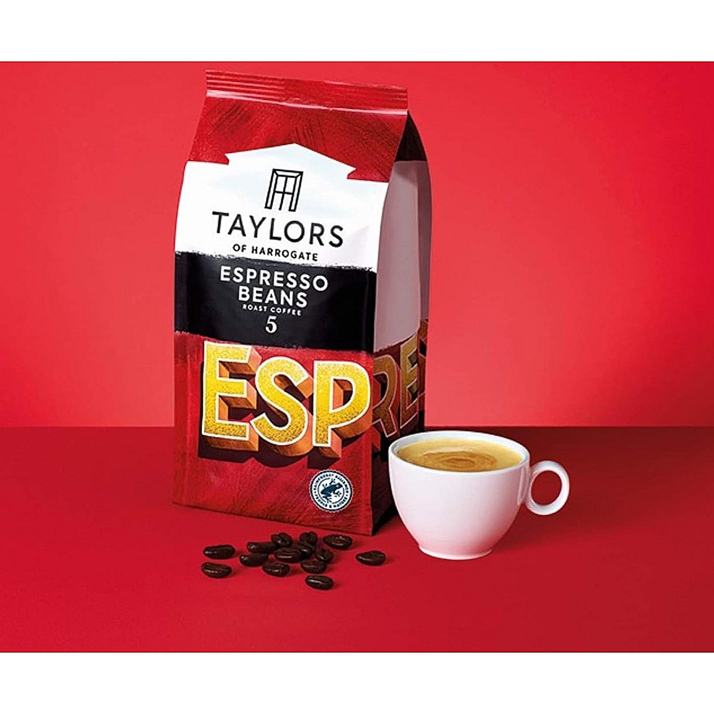 Taylors of Harrogate Espresso Roast 5 Coffee Beans, 1kg