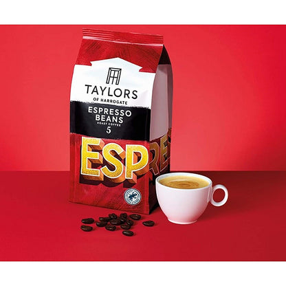 Taylors of Harrogate Espresso Roast 5 Coffee Beans, 1kg