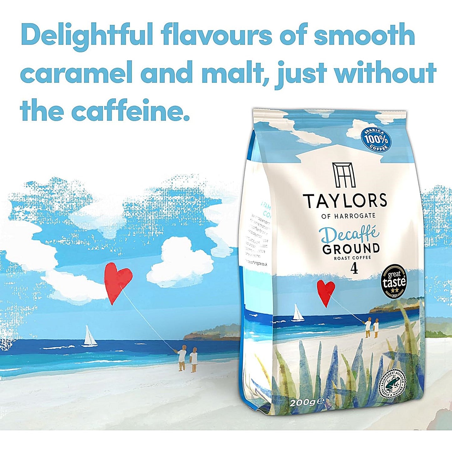 Taylors of Harrogate Decaffeinated Roast and Ground Coffee, 200g