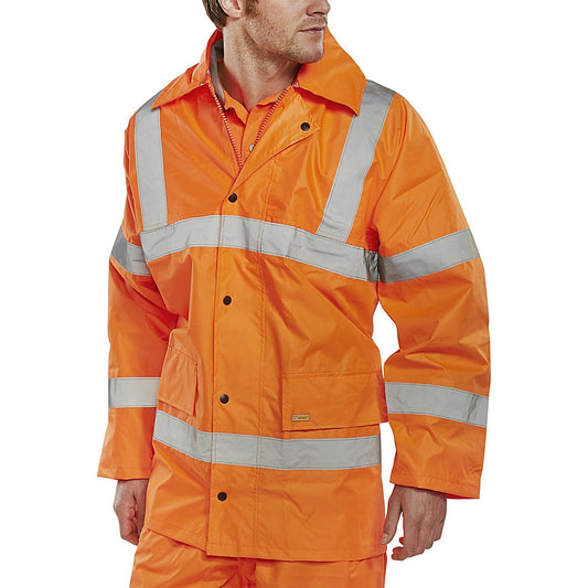 Beeswift Lightweight En471 Jacket, Orange, 6XL Easy2Order : TJ8OR6XL