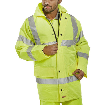 Beeswift 4 In 1 Jacket & Bodywarmer, Saturn Yellow, 2XL