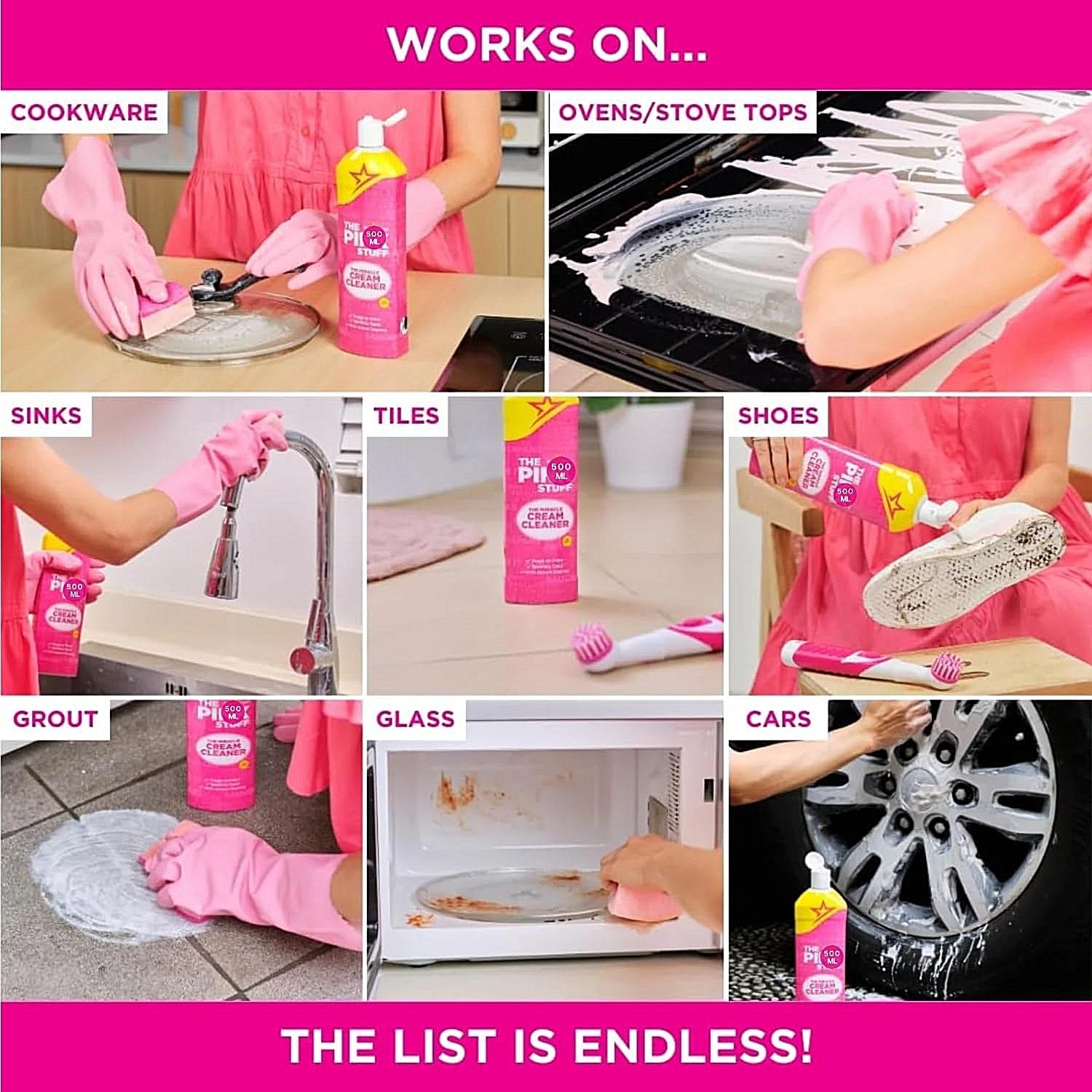 The Pink Stuff Cream Cleaner 500ml (Pack of 12) Easy2Order : TPS82763