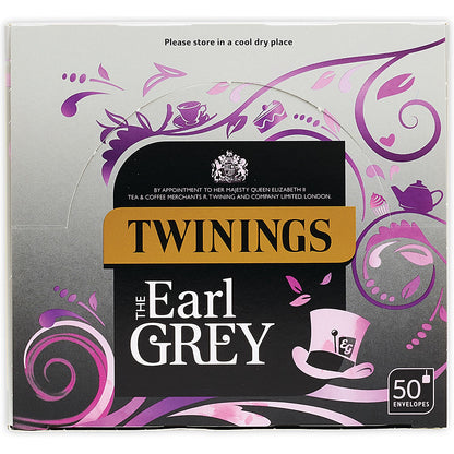Twinings Earl Grey Envelope Tea Bags, Pack of 50