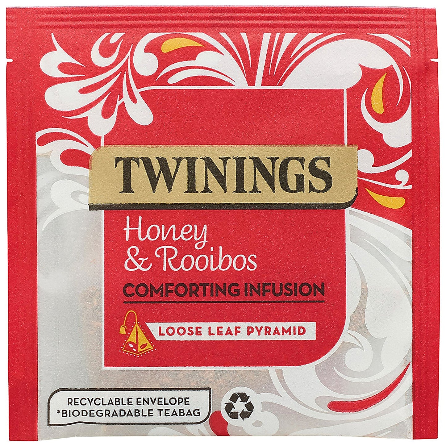 Twinings Honey/Fig/Rooibos Mesh Pyramid Enveloped Tea Bags, Pack of 15