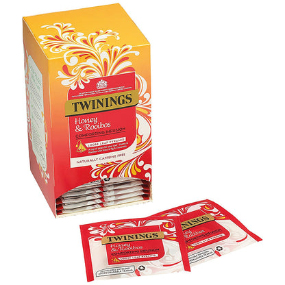 Twinings Honey/Fig/Rooibos Mesh Pyramid Enveloped Tea Bags, Pack of 15