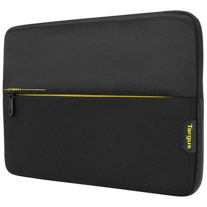 Targus CityGear 3 Laptop Sleeve, For up to 15.6 Inch Laptops, Black/Yellow