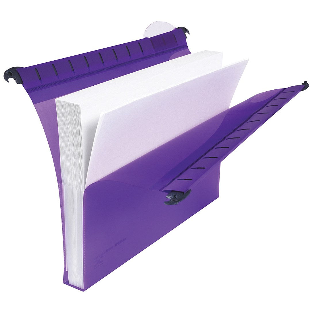 Rexel Multifile Extra Polypropylene Suspension Files, Square Base, Foolscap, Assorted, Pack of 10