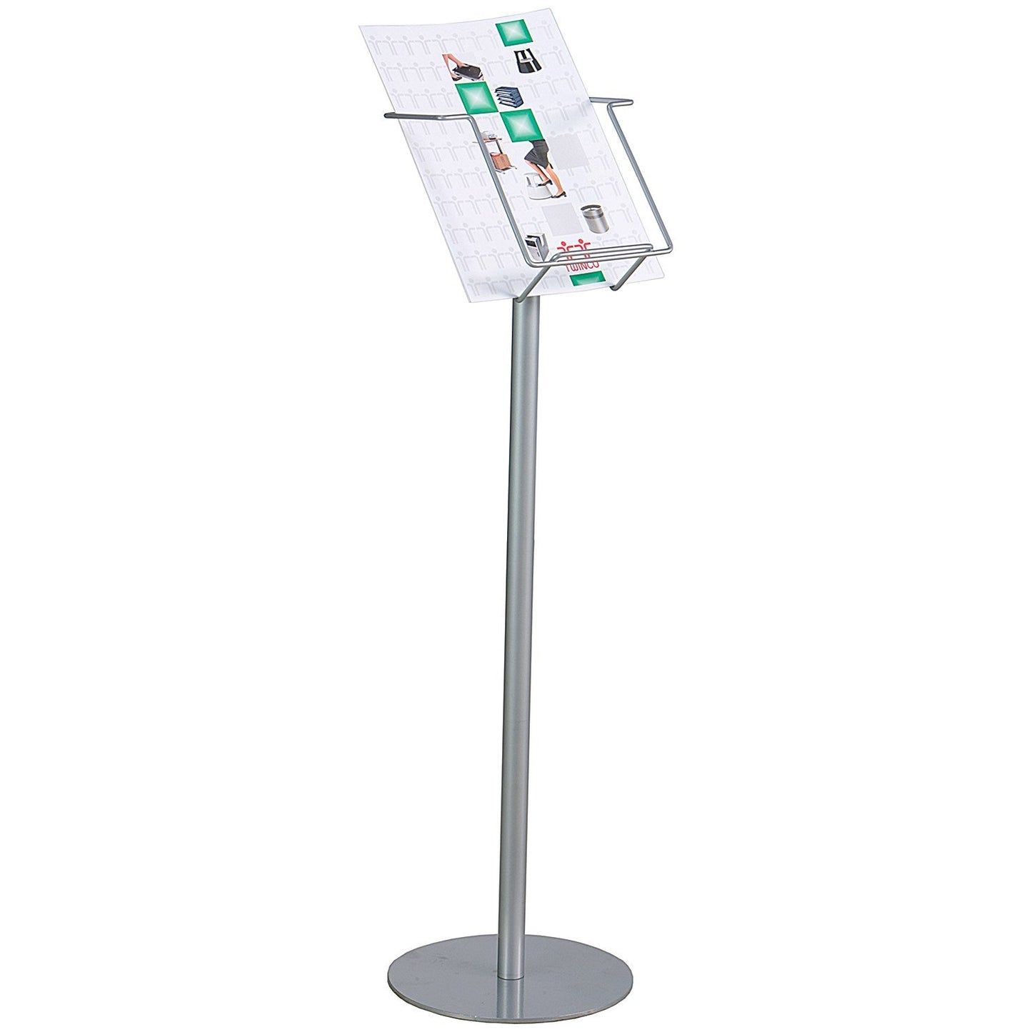 Twinco Literature Display Stand, Holder, A4, Silver Easy2Order : TW51708
