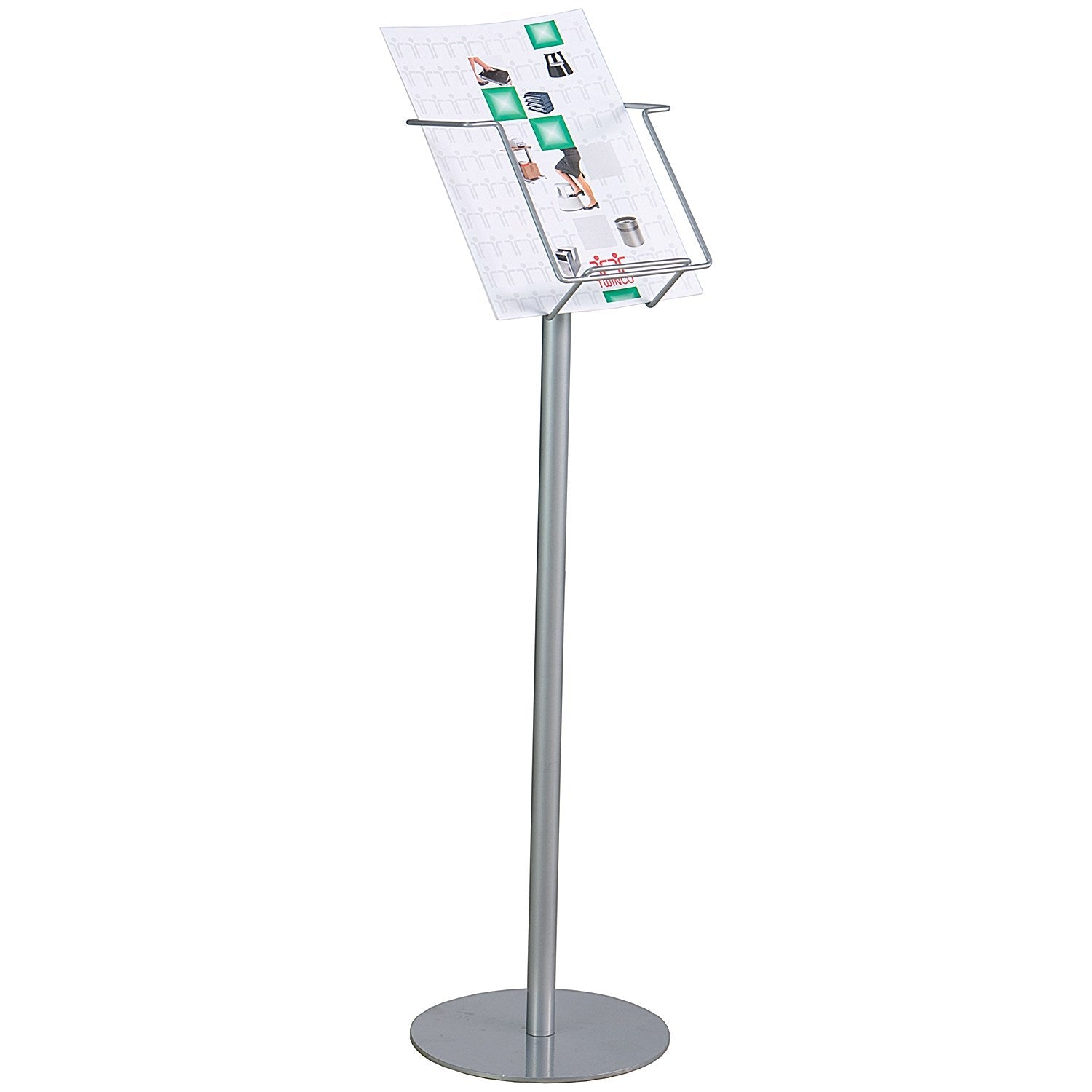 Twinco Literature Display Stand, Holder, A4, Silver Easy2Order : TW51708