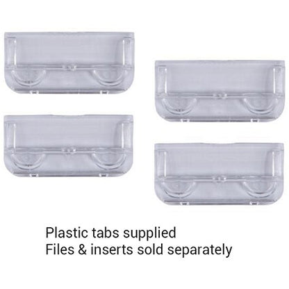 Rexel Cyrstalfile Classic and Extra Suspension File Tabs, Clear, Pack of 50