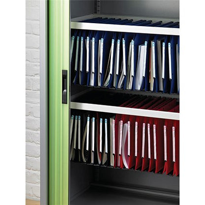 Rexel Crystalfile Classic Manilla Lateral Suspension Files, 275mm Width, 30mm Square Base, Green, Pack of 50