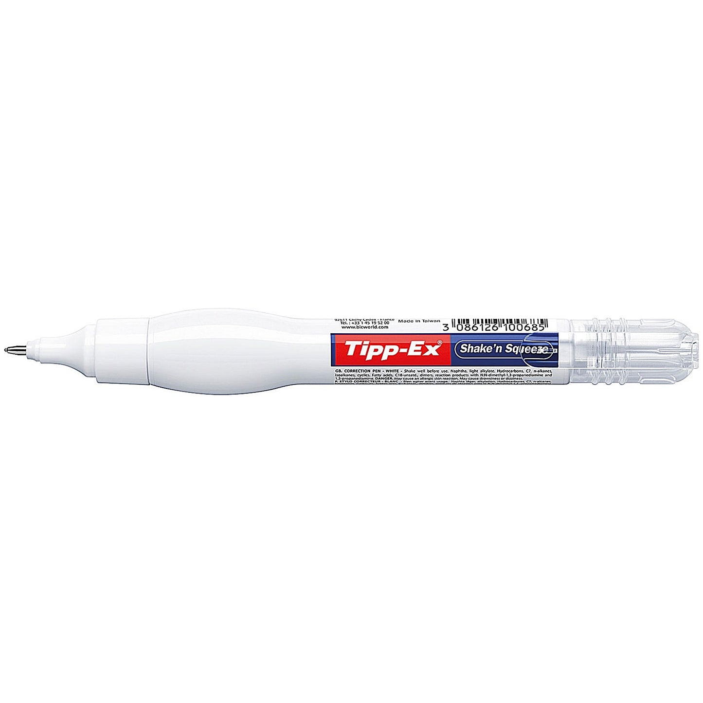 Tipp-Ex 'Shake n Squeeze' Correction Fluid Pen, Fine Point, Pack of 10