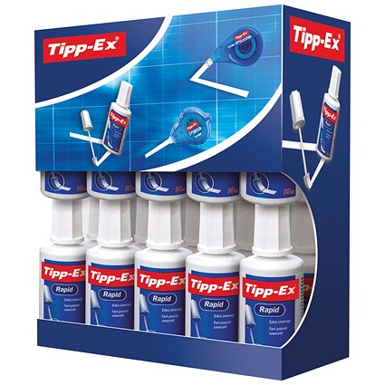 Tipp-Ex Rapid Correction Fluid, 20ml, Pack of 20