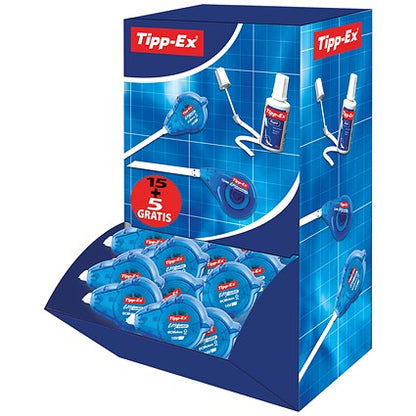 Tipp-Ex Easy-correct Correction Tape Roller, 4.2mmx12m, Pack of 20