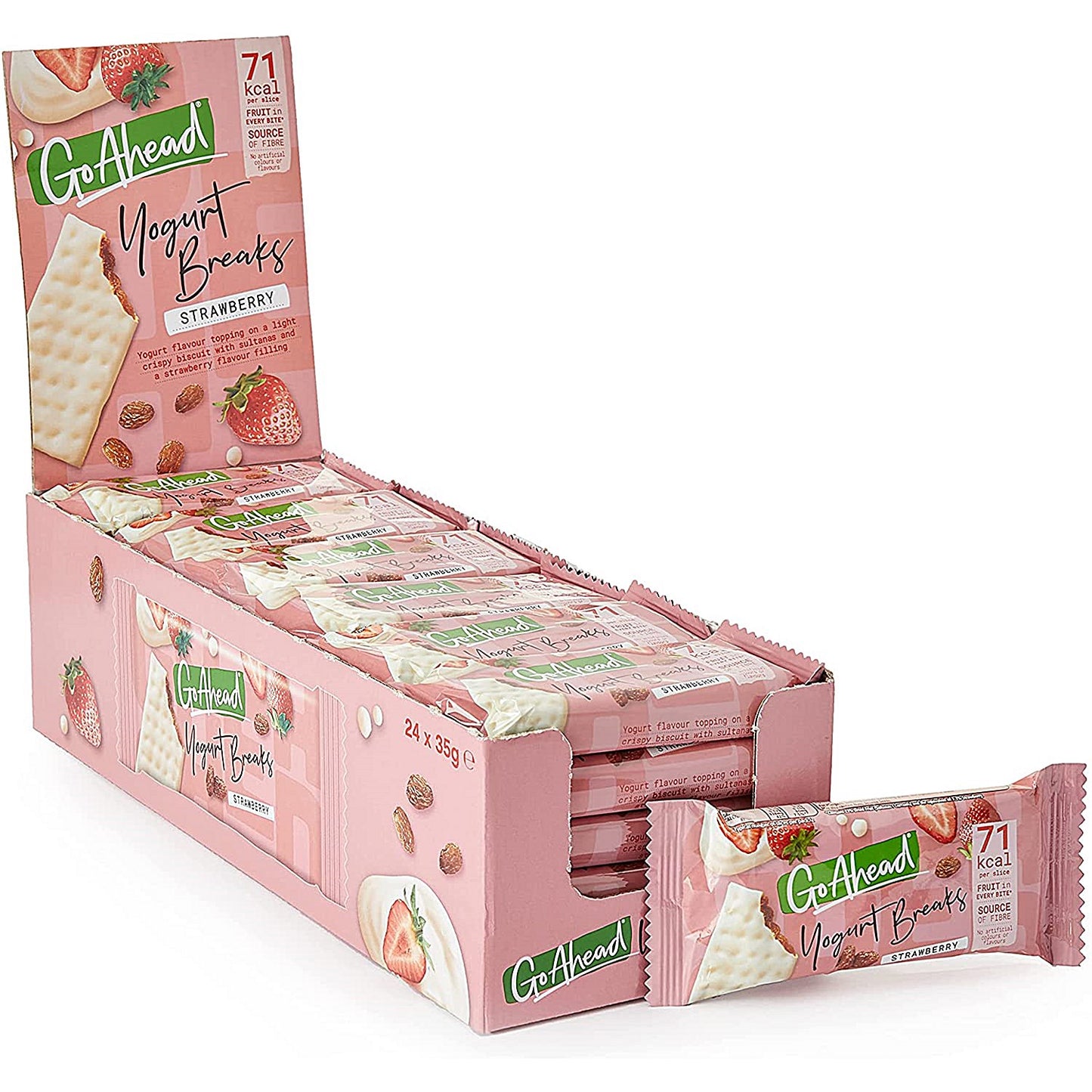Go Ahead Strawberry Yogurt Breaks, Pack of 24