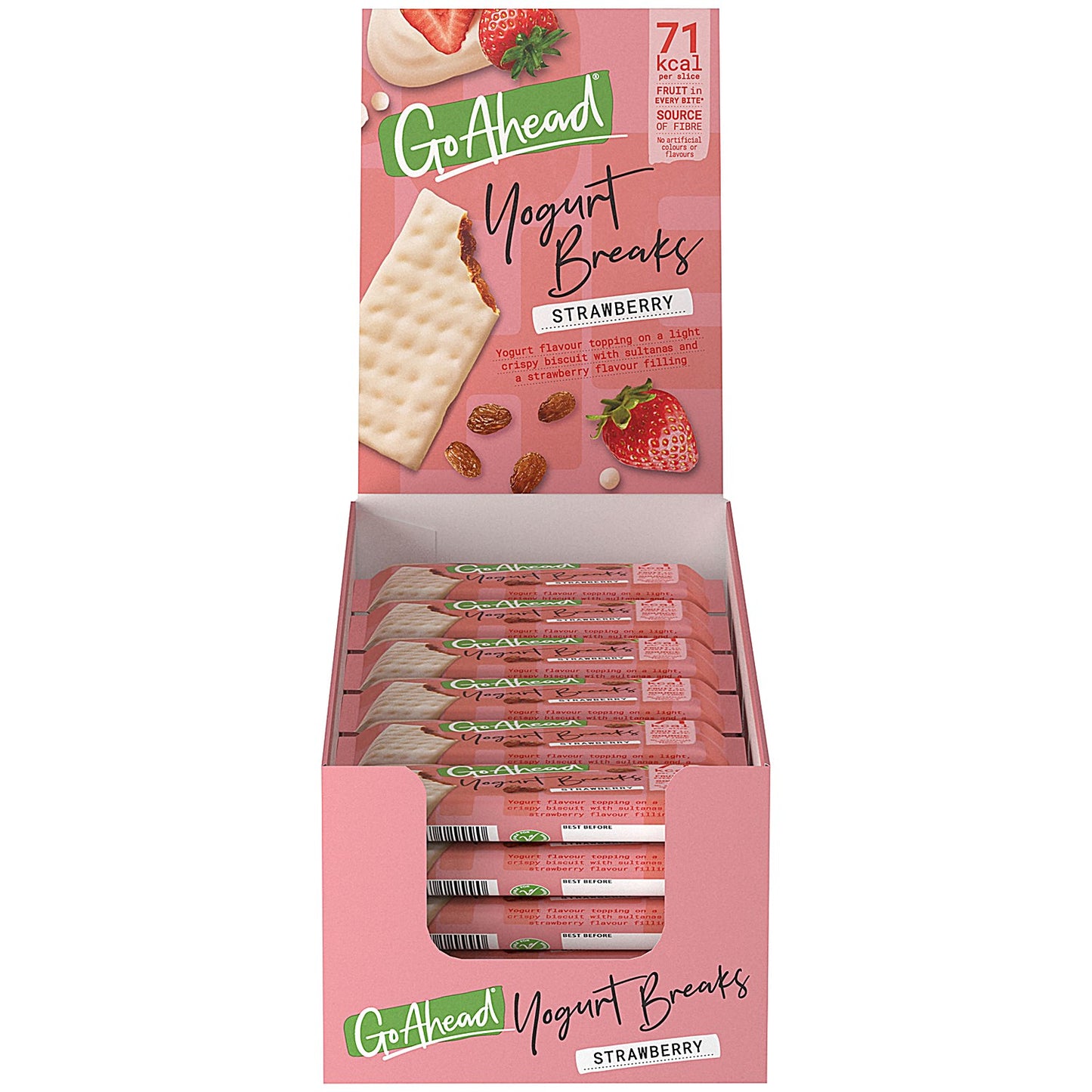 Go Ahead Strawberry Yogurt Breaks, Pack of 24