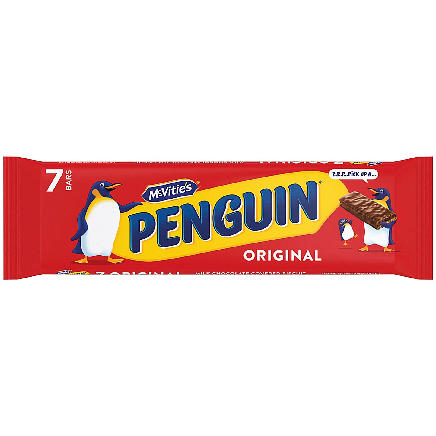 McVities Penguin Milk Chocolate Biscuit Bars, Pack of 7