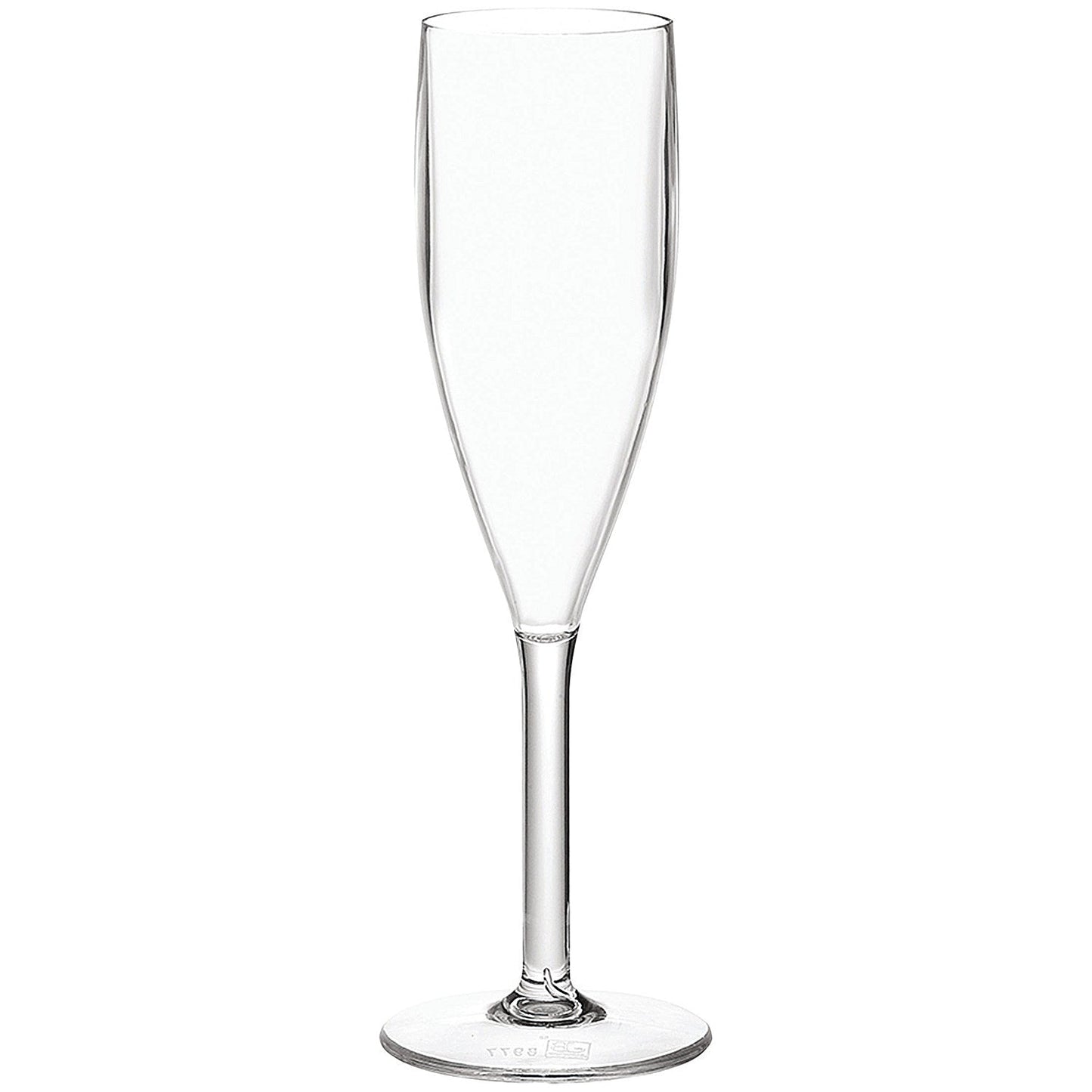 Everyday Polycarbonate Champagne Flute, 190ml, Clear, Pack of 6 Easy2Order : UP00248