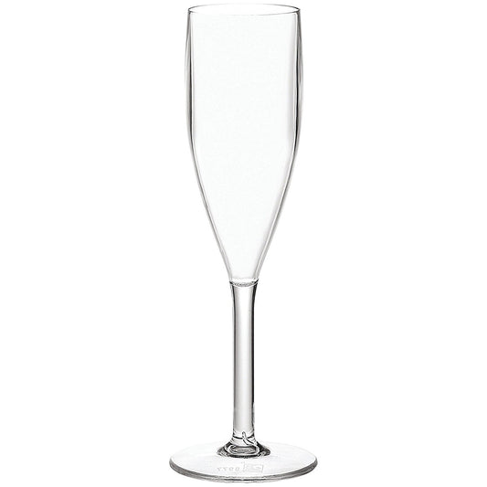Everyday Polycarbonate Champagne Flute, 190ml, Clear, Pack of 6 Easy2Order : UP00248