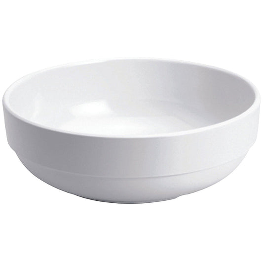 Melamine Glazed Bowl, 7.5 Inch/19cm, White, Pack of 6 Easy2Order : UP00260