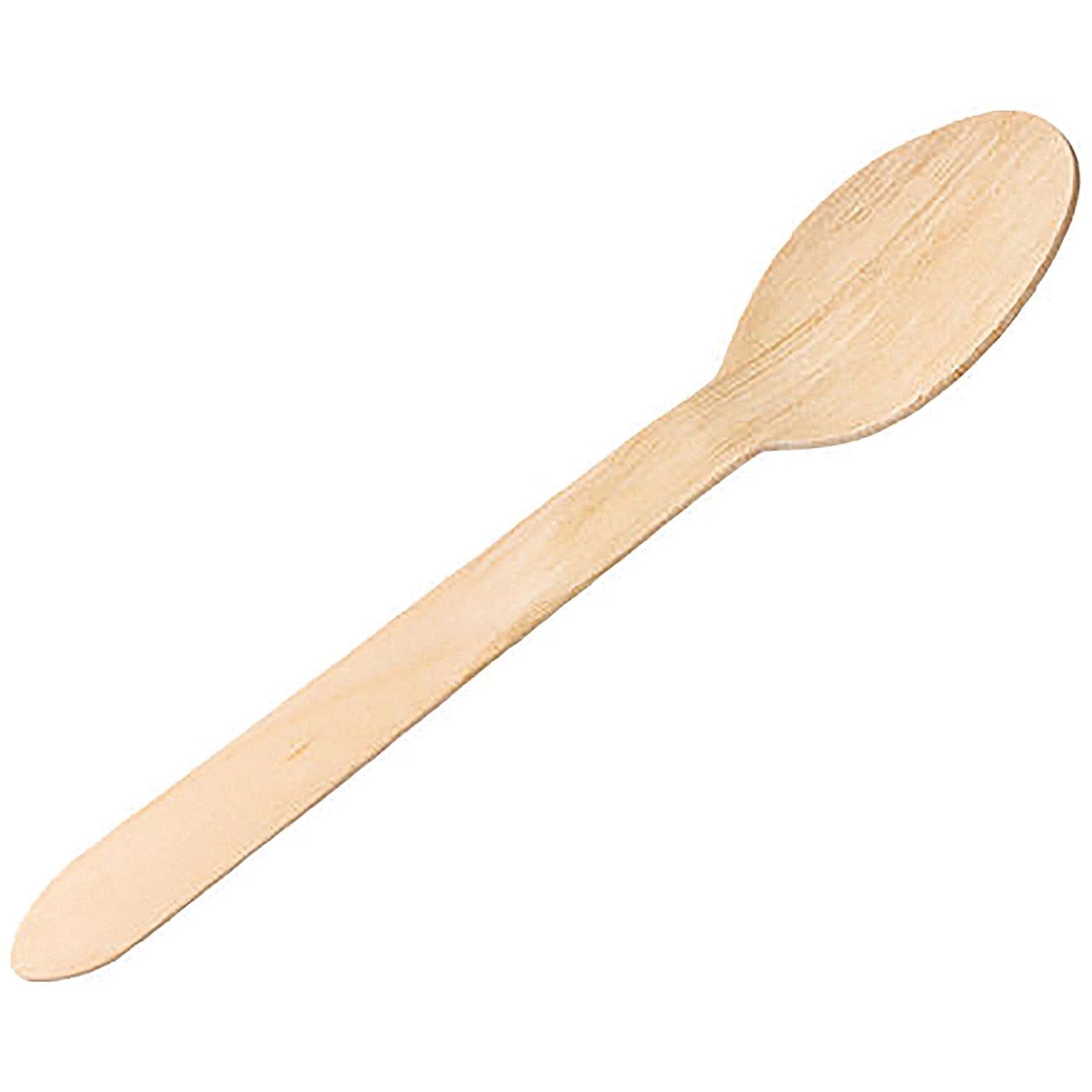 Economy Disposable Birch Wood Spoon, 16cm, Pack of 100 Easy2Order : UTP51313