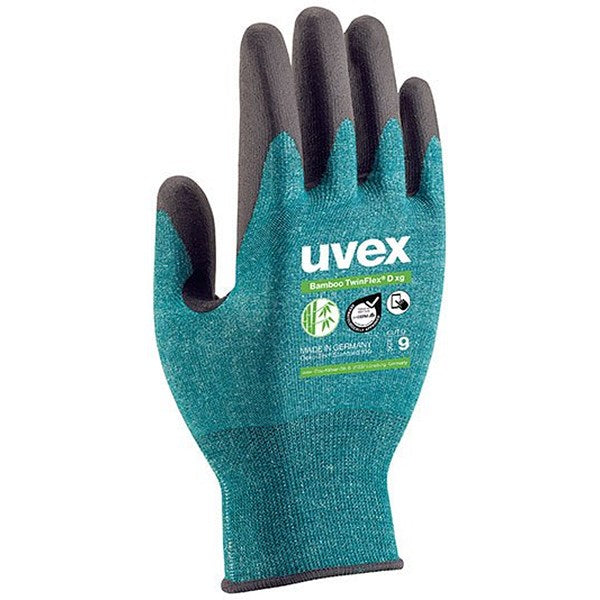Uvex Bamboo Twinflex XG D Gloves, Green, Small, Pack of 10 Easy2Order : UV6009007