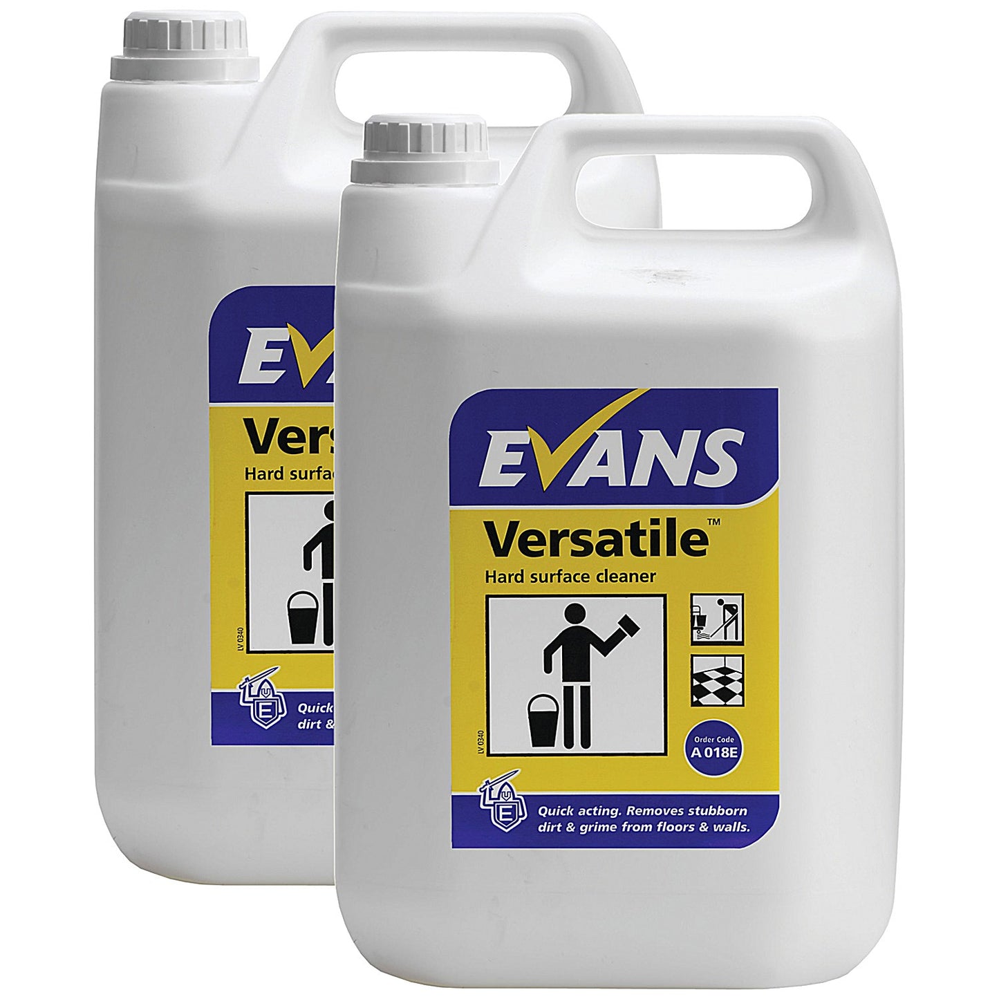 Evans Versatile Hard Surface Cleaner, 5 Litres, Pack of 2