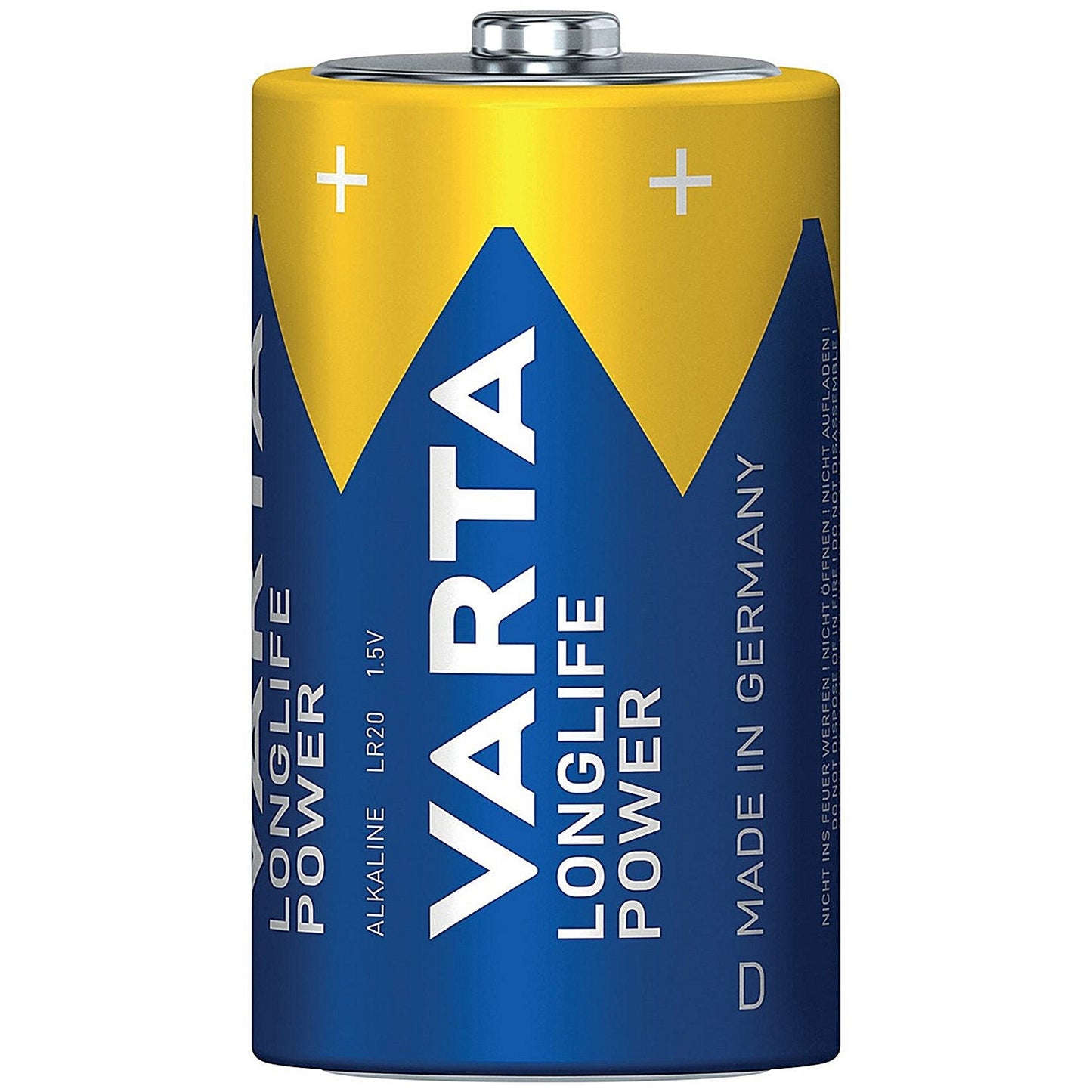 Varta Longlife Power D 1.5V Alkaline Batteries, Pack of 4