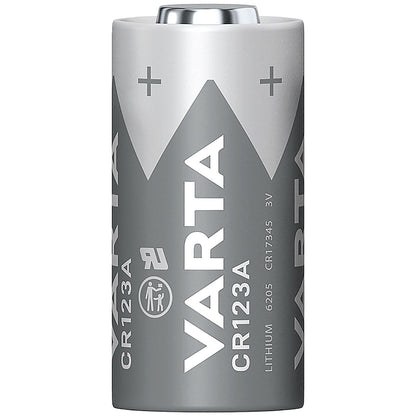 Varta Lithium Batteries CR123A/CR17345 3V Cylindrical, Pack of 10