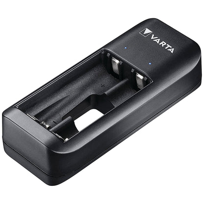 Varta USB Duo AA and AAA Batteries Charger, Includes 2 x AAA Rechargeable Batteries
