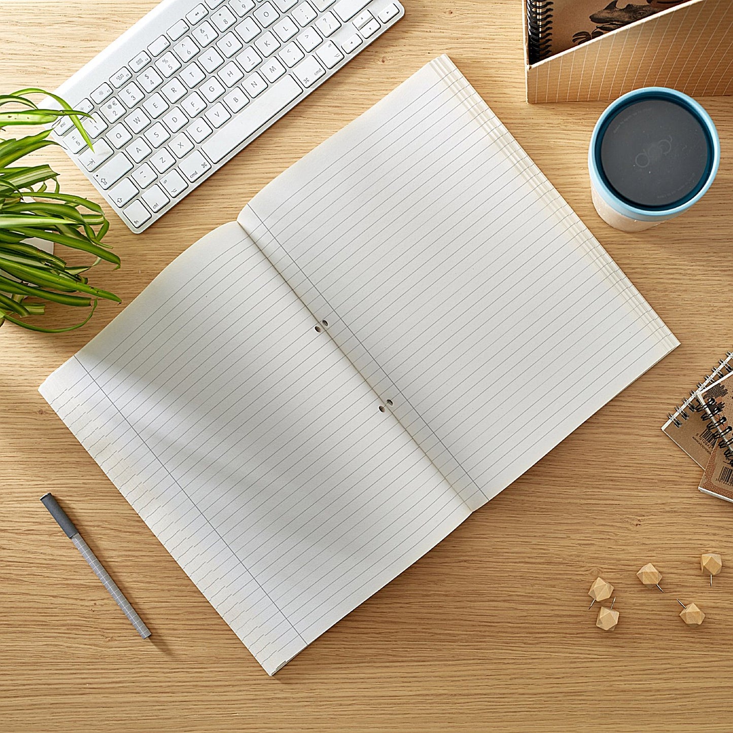 Rhino Recycled Refill Pad, A4, Ruled with Margin, 320 Pages, Kraft, Pack of 3