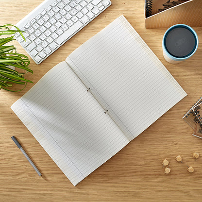 Rhino Recycled Refill Pad, A4, Ruled with Margin, 320 Pages, Kraft, Pack of 3