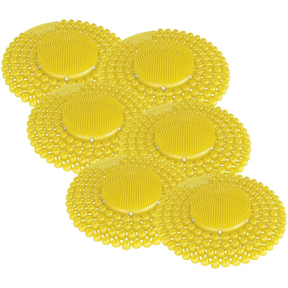 P-Screen Triple Action 60-Day Urinal Mat, Mango, Pack of 6