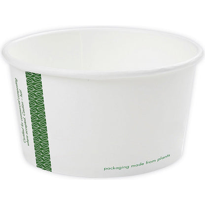 Vegware Soup Container, 341ml, 115-Series, White, Pack of 500