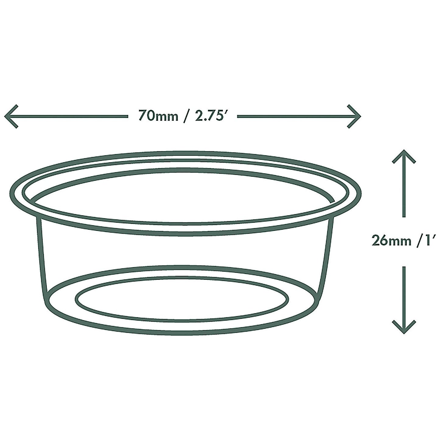 Vegware Cold Portion Pot, 56ml, Clear, Pack of 2000