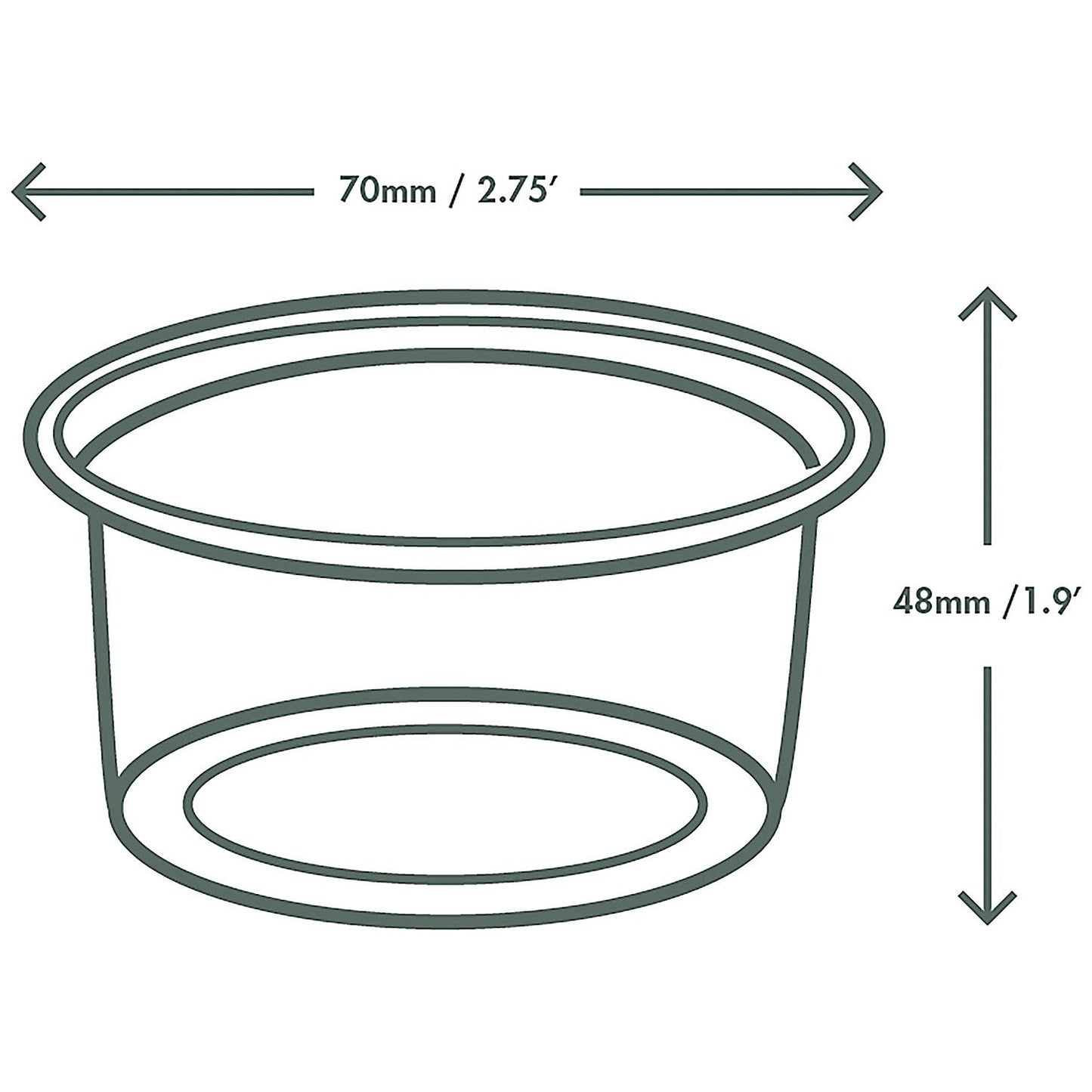 Vegware Cold Portion Pot, 113ml, Clear, Pack of 2000