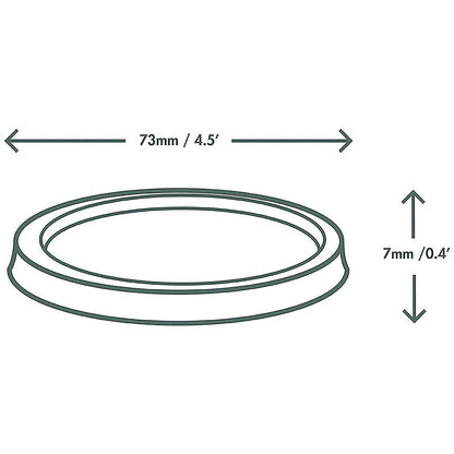 Vegware Portion Pot Lid, 113ml and 56ml, Clear, Pack of 2000 Easy2Order : VG92053